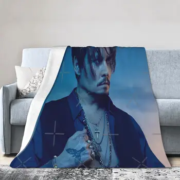 Papel De Parede Johnny Depp Arte De Uma Ultra-Soft Micro Cobertor De Lã