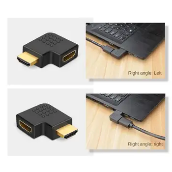 Compatível com HDMI Adaptador de 90 270 Graus para a Direita Macho e Fêmea Conversor de Extender Para HDTV, Projetor Monitor do Laptop Conversor 1.4
