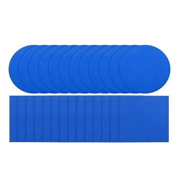 50 Auto-Adesivo PVC Piscina Patch Kit de Reparação de Azul de PVC Para Piscinas, Barco Inflável Produtos
