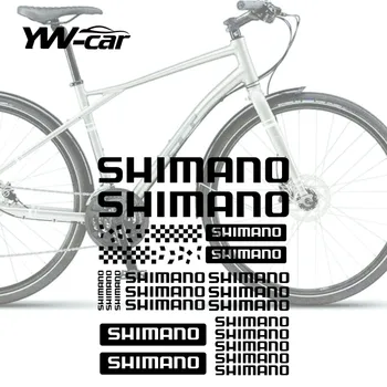 A Criatividade 22pcs Kit Compatível para Shimano Bicicleta Adesivos Protetor solar Impermeável de PVC Etiqueta do Carro