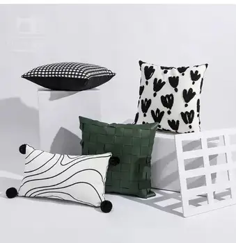 Estilo europeu fronha simples, sala de estar, sofá, travesseiro, a decoração do hotel, cabeceira capa de almofada