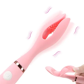Vibrador Estimulador do ponto G Mamilo Massageador do Clitóris Clipe Vibrador Brinquedo do Sexo para as Mulheres de Casais Masturbação 10 Velocidade