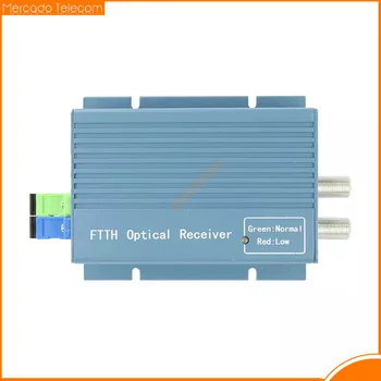 FTTH Fibra Óptica Equipamento Receptor Conversor de Mídia Nó Com AGC WDM Aplicações ONU XPON Rede de Transmissão