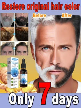 Cabelo branco assassino, remover o cabelo cinzento e restaurar a cor natural do cabelo em 7 dias