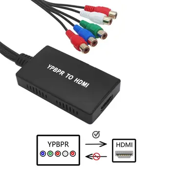 Vídeo HD de Ligação YPBPR Conversor YPbPr para HDMI Adaptador de Hdmi compatível com HDMI YPBPR Para HDMI Conversor de Áudio Adaptador de Saída
