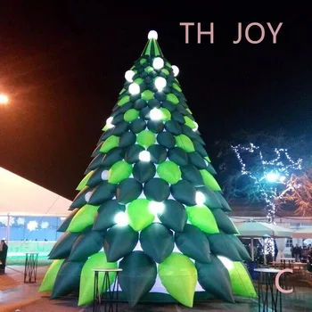 livre de ar de transporte para a porta,decoração de natal inflável gigante árvore de natal, personalizados de natal inflável árvore com luz LED