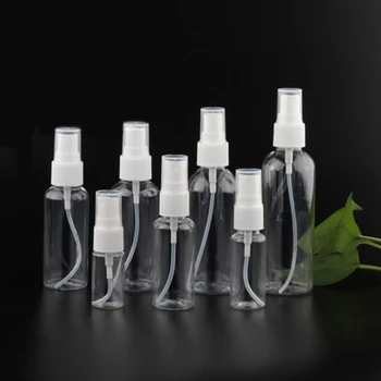 20/30/50/100ml Garrafas Reutilizáveis de Plástico Transparente Perfume Vaporizador Mini Vazio Pulverizador Portátil Acessórios de Viagem