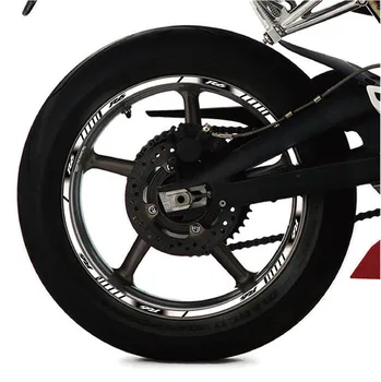 Moto roda interna Adesivos rim reflexiva decoração adesivos de Ajuste YAMAHA R6
