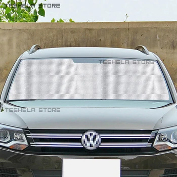 A VW Volkswagen Tiguan MK2 2017-2021 Chapéus-de-sol com Protecção UV de Cortina pára-Sol Viseira pára-brisa Dianteiro Protetor de Acessórios