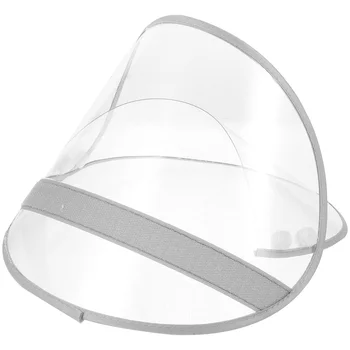 Transparente Borda Do Chapéu De Chuva Boné De Aba Substituível Chapéu Protetor De Chuva Poncho Chapéu De Aba De Plástico