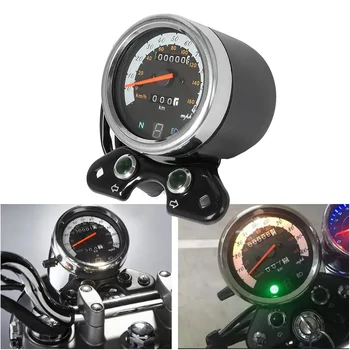 Moto 12V LCD de Medição Digital, Odômetro do Velocímetro, Medidor de Óleo Universal Personalizado Para Honda Yamaha Suzuki Kawasaki, a BMW