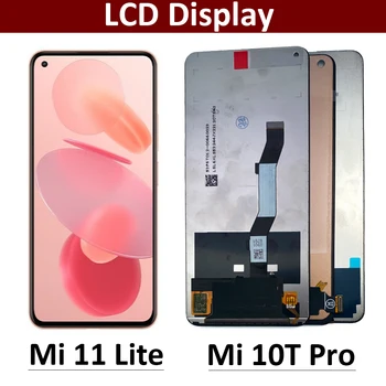 Tela Para Xiaomi Mi 10T Pro 5G Ecrã LCD da Tela de Toque do LCD Para o Xiaomi Mi 11 Lite 5G de Exibição