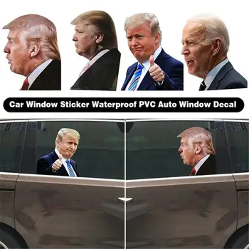Carro Etiqueta da Janela de Donal trump Adesivo joe Biden PVC decalque Política Americana Foto Adesivo Para carro decorações Para as Eleições