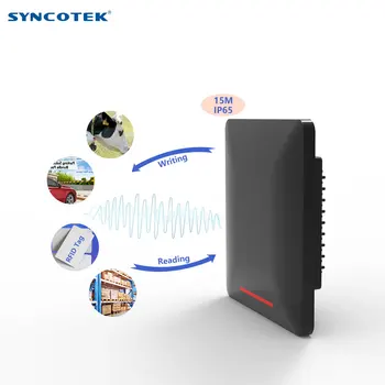 Syncotek 9dBi de IMPINJ E710 902~928MHz IP67 15m RS232, RS485, TCP/IP PoE UHF RFID Leitor Integrado com LED de Faixa