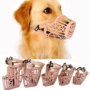 Novo Upgrad 1Pcs Ajustar animal de Estimação, Cães de Focinho 7 Tamanhos de Plástico Forte Cães de Focinho Design de Cesto Anti-mordedura de Cão Boca Para Cães e Gatos