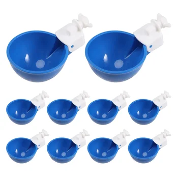 Pack de 10 - Azul Grande Automática de Frango, Água, Copos - de Frango Waterer Copos Adequados para a Galinha de Água Kit