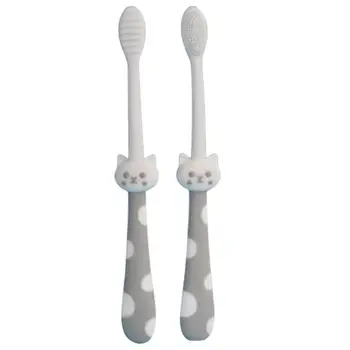 Escova de dentes Para Cães de Estimação Escova de dentes 2pcs Para Gato filhote de Cachorro Limpeza dos Dentes de Uso Dual Suave Escovação de Dentes Kit de Higiene Para Cães E Gatos