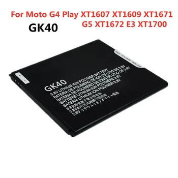Para Motorola Moto E3 G4 Jogar XT1607 XT1609 XT1670 XT1671 / G5 XT1672 XT1700 XT1675 GK40 Telefone Inteligente Móvel Bateria de Substituição