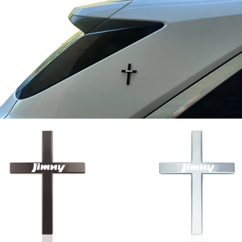Carro Cruz Adesivo de Deus do Metal Cristão Cruz Decalque do Lado do Corpo Emblema Emblema Para Suzuki JIMNY JB43 JB23 JB64 JB74 Acessórios do Carro