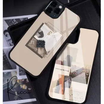 paisagens papel fotográfico Caso de Telefone de Borracha para o iPhone 12 11 Pro Max XS 8 7 6 6S Plus X 5S SE DE 2020 XR 12 Mini-caso