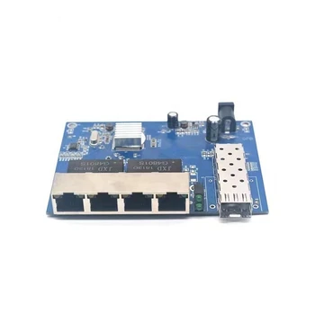O comutador Gigabit Ethernet de 1*de 1,25 G de Fibra SFP Porta e 4*10/100/1000M UTP Fibra de Gigabit Switch PCBA