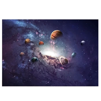 210Cmx150cm Cósmica Planeta Noite Estrelada Fotografia Pano de Fundo para Crianças Retrato de Decoração de Festa de Aniversário