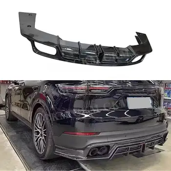 A Fibra de carbono / FRP pára-choques Traseiro Lip Spoiler Difusor Queixo Para o Porsche Cayenne 2022 Difusor do Carro Protetor de Acessórios Bodykits
