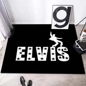 Elvis Presley Impresso Tapete Interior antiderrapante Macio Tapete de Decoração de Casa de Quarto, Sala de estar Tapete da Porta de Entrada do Tapete de presente