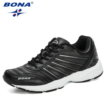 BONA 2023 Novos Designers Homem Confortável Atlético Calçado Anti-derrapante e Respirável, Exterior Sapatos de Desporto de Homens e Leve Tênis