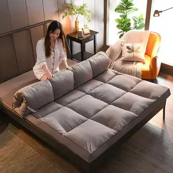 Dobrável pisos em Tatame Mat/Pad Moda Confortável Futon para Dormitório/Home Nap Engrossado Única Dupla de Dormir, Colchão/Cama