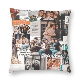 Vintage Amigos Cartaz Capa de Almofada de TV Fronha Sala de estar Fronha Decoração de Casa