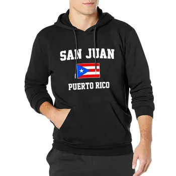 Homens Mulheres Hoodies Porto Rico San Juan Est. Capital Capuz Suéter Com Capuz Hip Hop Camisola De Algodão Do Unisex