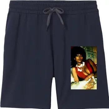 Pam Grier Shorts masculinos Foxy Brown Homens Shorts