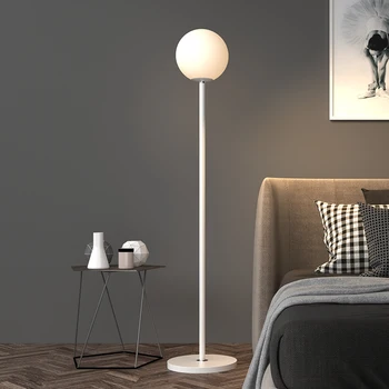 LED moderna luminária de Chão Preto Branco Minimalista dispositivos Elétricos de Iluminação Vertical Sala de estar, Quarto de Estudo de Cabeceira Diodo emissor de Decoração de Interiores