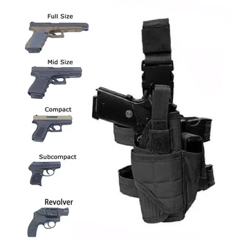Airsoft Tático Queda de Perna Coxa Arma do Coldre de Pistola Militar Glock Pistola Beretta Bolsa Estojo de Acessórios de Caça para Glock