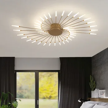 Nordic sala de teto do DIODO emissor de luz de quarto, sala de jantar, um lustre para casa estrela de arte decorativa de interiores iluminação da luz de teto