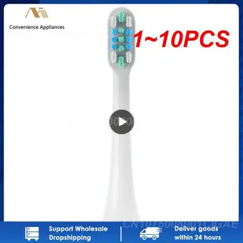 1~10PCS Escova de dentes de Substituição de Cabeças SOOCAS X3/X3U/X5 Sonic Elétrico da Escova de Dente DuPont de Cerdas Macias Bicos Com Vácuo