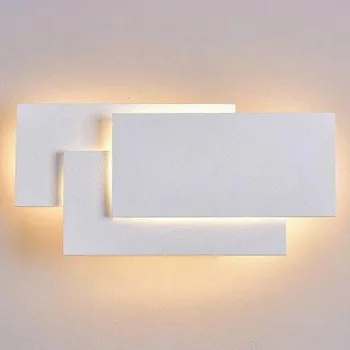 2020 moderno candeeiro de parede, lâmpada vaidade quarto luminárias de decoração sala de estar 2 estilos quadrado ao redor de WF102108