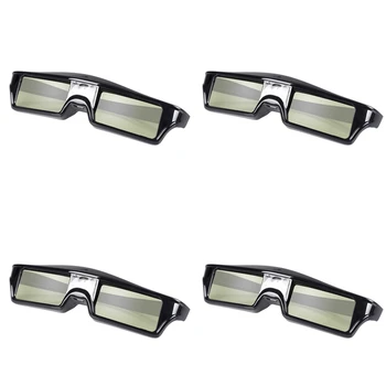 4X Recarregável Óculos de Obturação Activa 3D Para Optoma Benq Acer Sony TODOS os Projetor do DLP