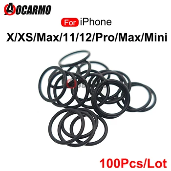 100Pcs/Monte Câmera Traseira Impermeável Anel Para iPhone X XR 11 12 Pro Max Mini 12Pro Peça de Substituição