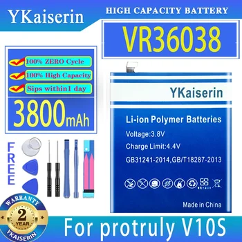 YKaiserin Bateria VR36038 3800mAh Para protruly V10S Baterias do Telefone Móvel