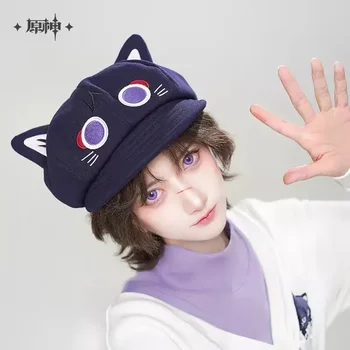 Oficial Genshin Impacto Andarilho · Conto de Fadas da Série Cat Octogonal Chapéu de Moda, Decoração com Acessórios de Cosplay Jogo Surround