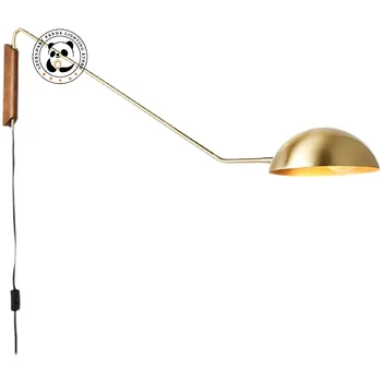 Design italiano Moderno-Arte em Ferro Lâmpada de Parede LED Brilho Metálico E27 Abajur Arandelas de Parede Luzes do Quarto de Estudo Varanda de Fundo