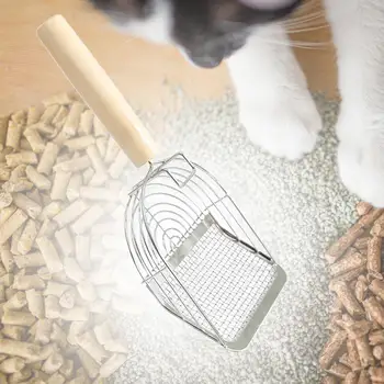 A Maca de gato de Colher Gato Levantador Portáteis Pet Ferramentas de Limpeza, Gatinho Cocô Levantador de Aço Inoxidável para Filhotes de Coelhos Cachorro