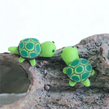 10Pcs de Tartarugas marinhas em Miniatura Casa de bonecas Paisagem Ornamentos de Jardim de Bonsai Pequena Estátua Decoração da Casa do Artesanato de Resina Figurine
