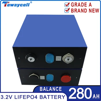 8/16/32pcs 3.2 V 280Ah Lifepo4 Bateria Recarregável Pack Novo Classe A Prismáticos Não Stud Célula Carro Golf Solar RV UE NOS LIVRE de IMPOSTOS