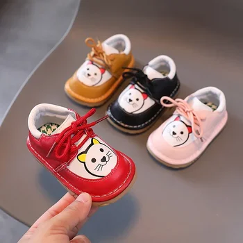 Macho e Fêmea os Sapatos de Bebê Macio, com solado de Criança Bebê Sapatos 0-1-2 Anos de Idade Chamado de Sapato Vai Anel