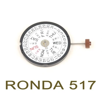 RONDA 517 movimento Original e novo de quartzo 517 movimento duplo triplo calendário calendário relógios acessórios