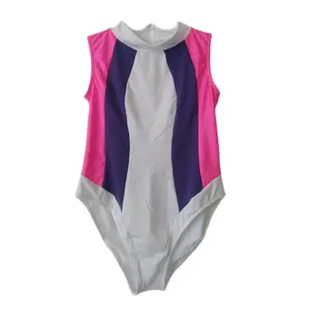 Meninas sexy-Calça cor da mistura de correspondência de roupa de Banho de Uma Peça Feminina Banhista Banho macacão de Verão de Natação para crianças mens