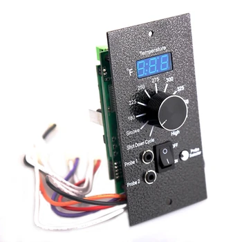 Termostato Digital de Controle da Placa de LED Com Carne de Furos de Sonda de Fumaça de Controle TR-039-F Para TRAEGER Grade de Madeira da Pelota Plug EUA